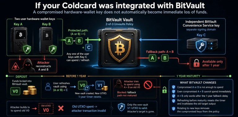 If your Coldcard was integrated with BitVault